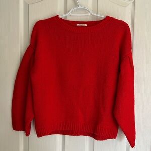 Zara Girls Red Knit Sweater size 13/14